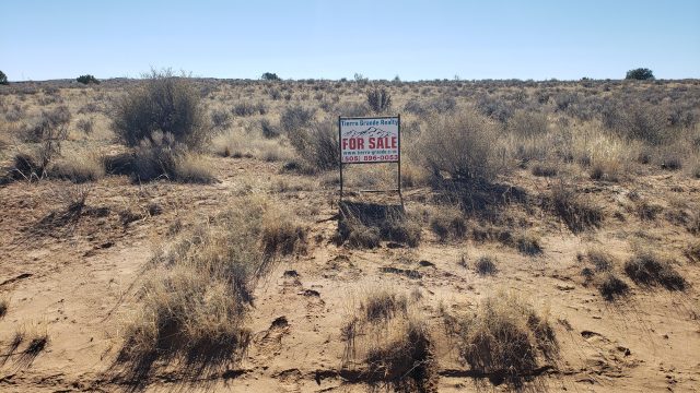 Front View of Balsa Road Lot